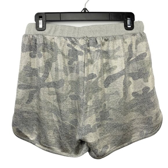 RUDSAK Knitted Camo Shiny Designer Boxing Athletic High-Waist Gray Gold Shorts M - Picture 4 of 14